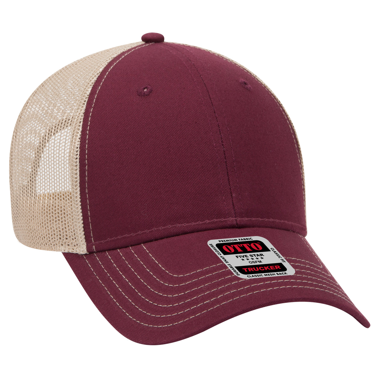 OTTO CAP® 6 Panel Low Profile Mesh Back Trucker Hat OTTO 83-1239