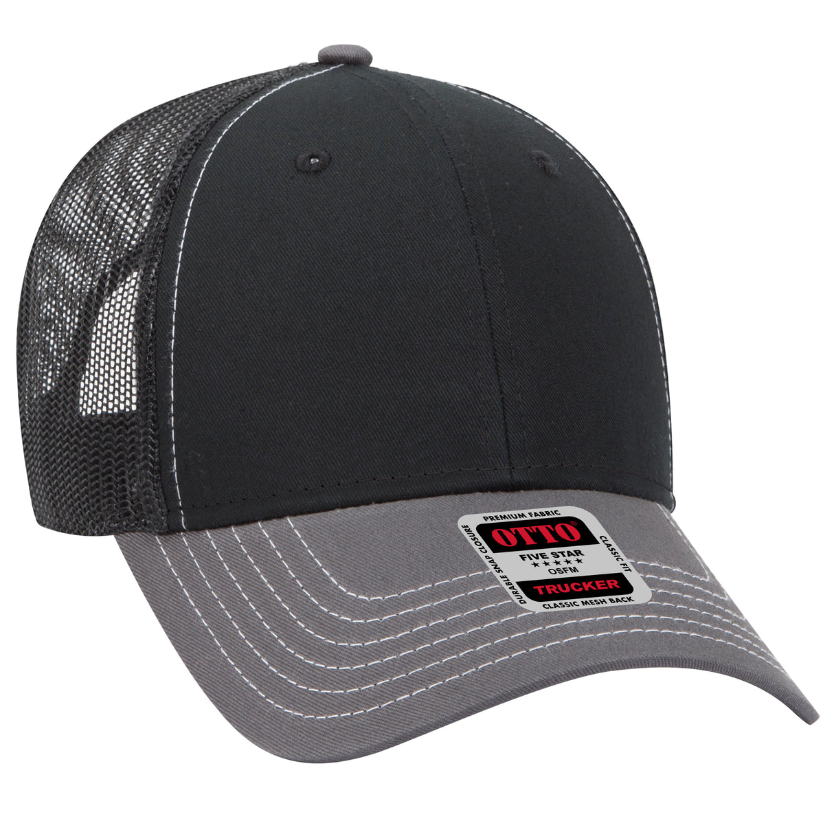 OTTO CAP® 6 Panel Low Profile Mesh Back Trucker Hat OTTO 83-1239