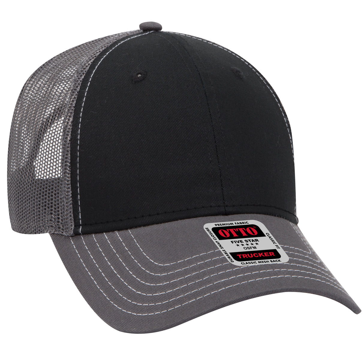OTTO CAP® 6 Panel Low Profile Mesh Back Trucker Hat OTTO 83-1239