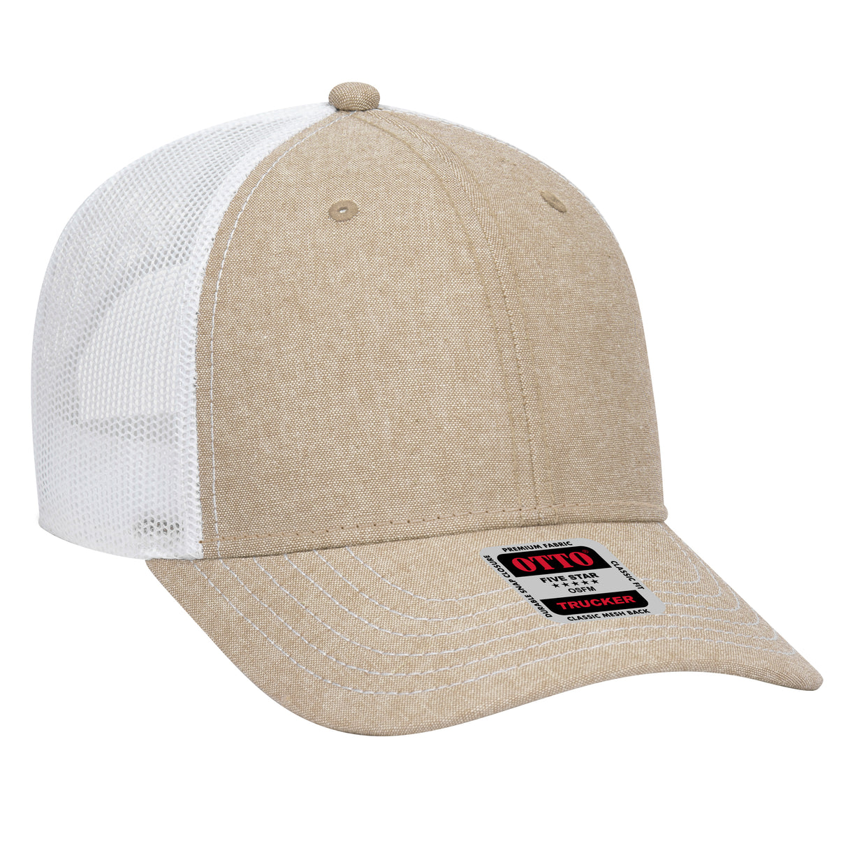 OTTO CAP® 6 Panel Low Profile Mesh Back Trucker Hat OTTO 83-1239