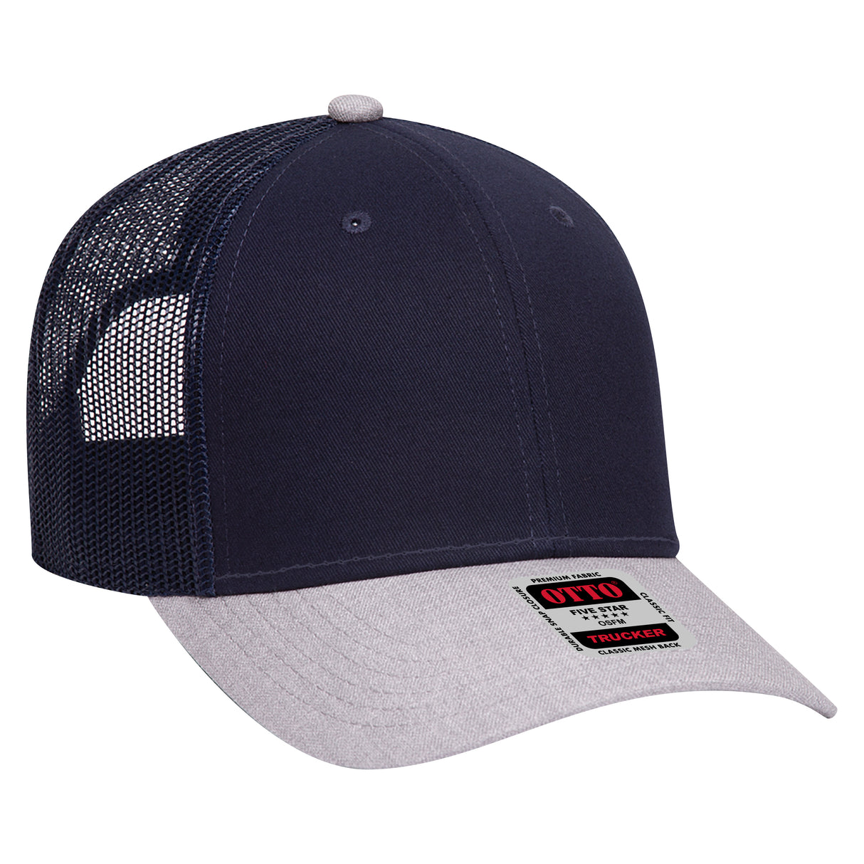 OTTO CAP 6 Panel Low Profile Mesh Back Trucker Hat OTTO 83-1239
