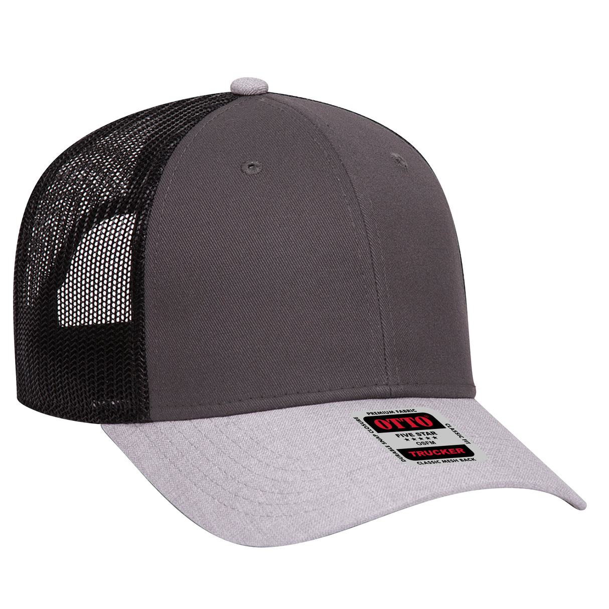 OTTO CAP 6 Panel Low Profile Mesh Back Trucker Hat OTTO 83-1239