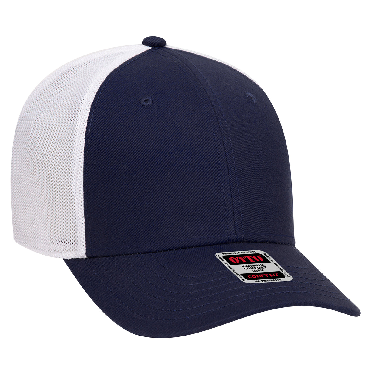 OTTO CAP® OTTO COMFY FIT® 6 Panel Low Profile Mesh Back Trucker Hat OTTO 83-1299