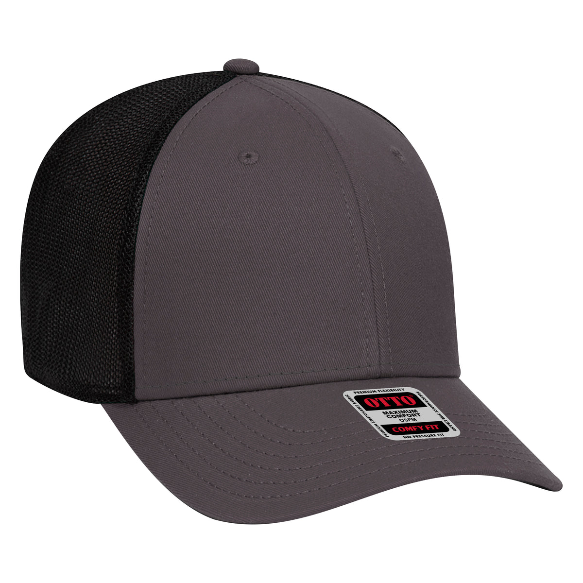 OTTO CAP® OTTO COMFY FIT® 6 Panel Low Profile Mesh Back Trucker Hat OTTO 83-1299