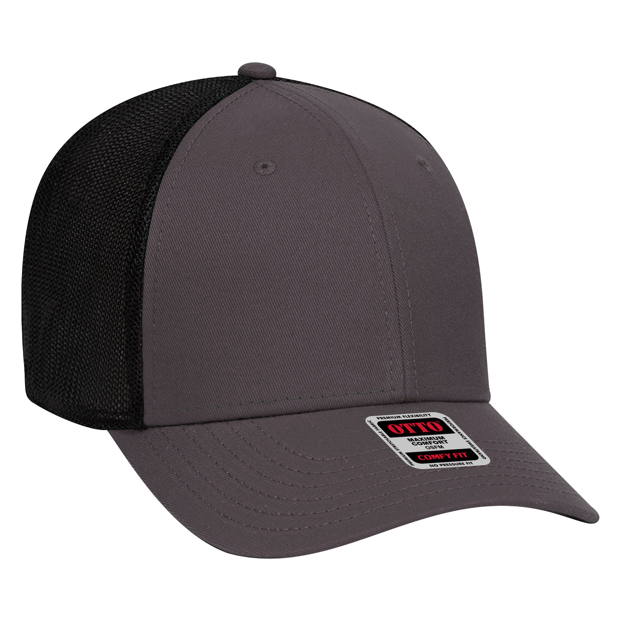 OTTO CAP® OTTO COMFY FIT® 6 Panel Low Profile Mesh Back Trucker Hat OTTO 83-1299