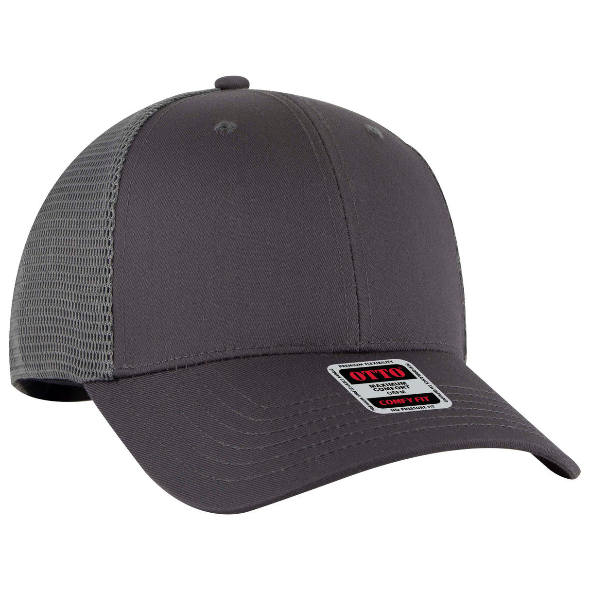 OTTO CAP® OTTO COMFY FIT® 6 Panel Low Profile Mesh Back Trucker Hat OTTO 83-2
