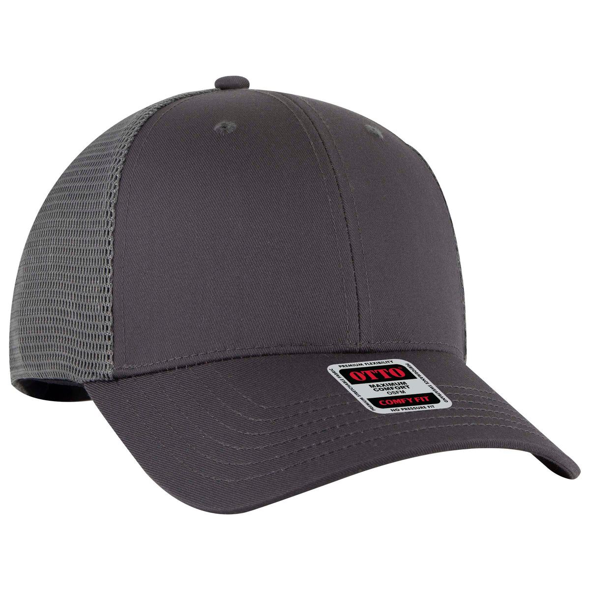 OTTO CAP® OTTO COMFY FIT® 6 Panel Low Profile Mesh Back Trucker Hat OTTO 83-2