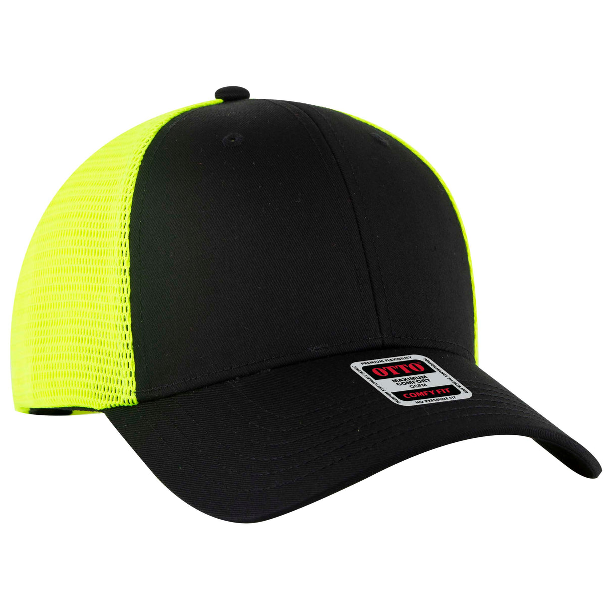 OTTO CAP® OTTO COMFY FIT® 6 Panel Low Profile Mesh Back Trucker Hat OTTO 83-2