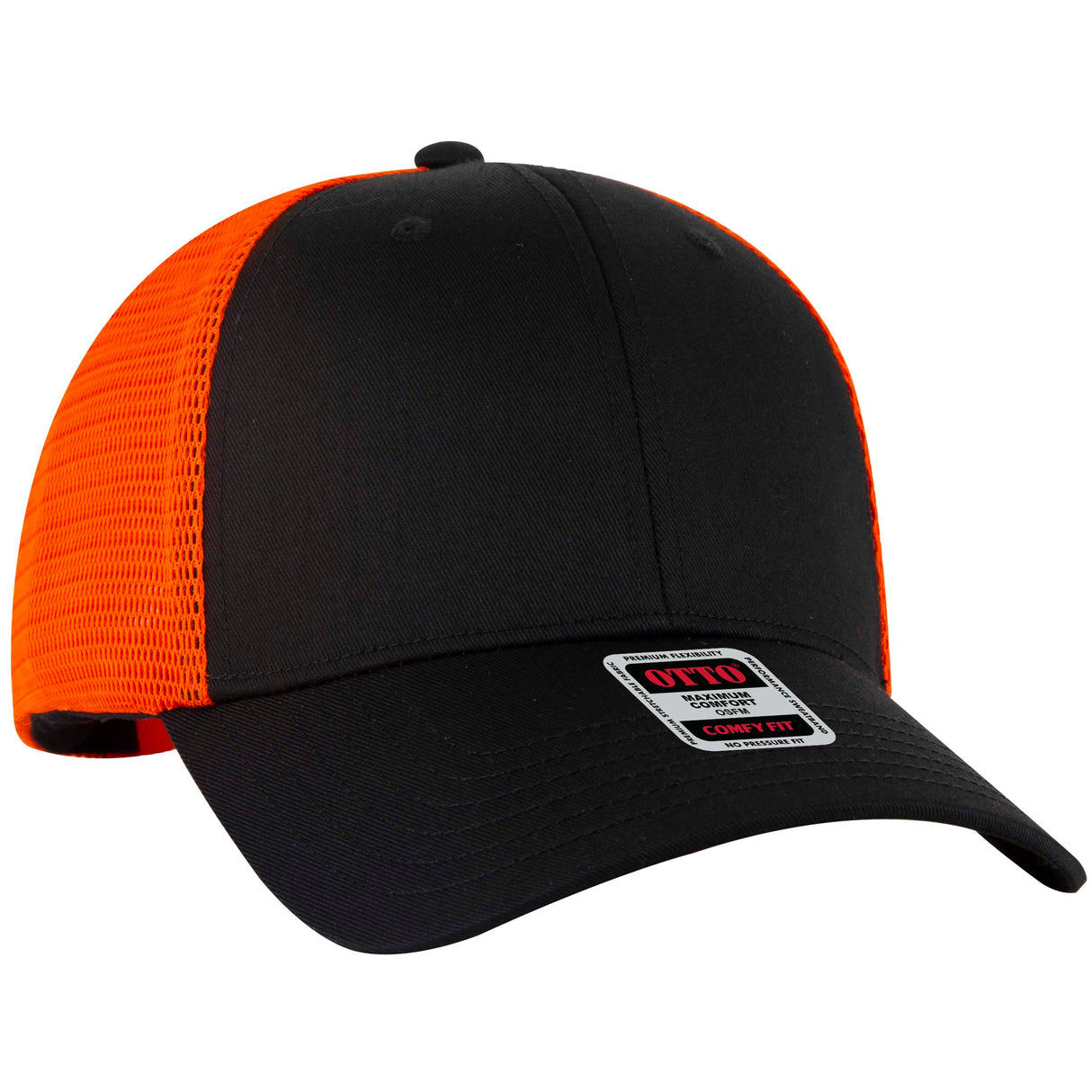 OTTO CAP® OTTO COMFY FIT® 6 Panel Low Profile Mesh Back Trucker Hat OTTO 83-2