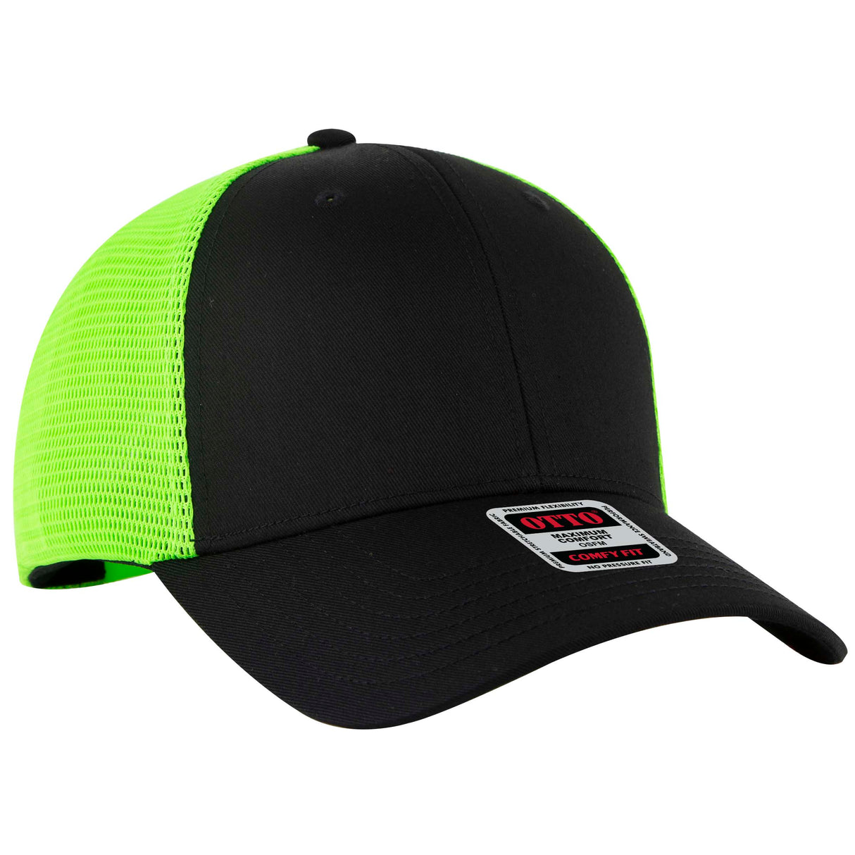 OTTO CAP® OTTO COMFY FIT® 6 Panel Low Profile Mesh Back Trucker Hat OTTO 83-2