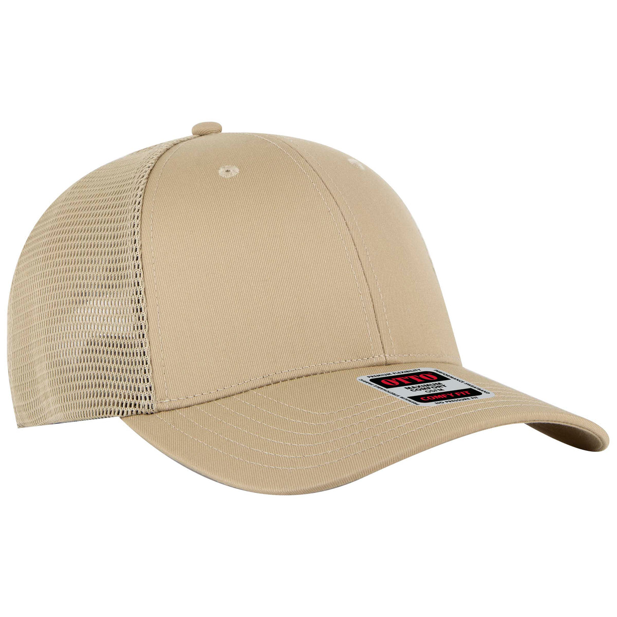 OTTO CAP® OTTO COMFY FIT® 6 Panel Low Profile Mesh Back Trucker Hat OTTO 83-2
