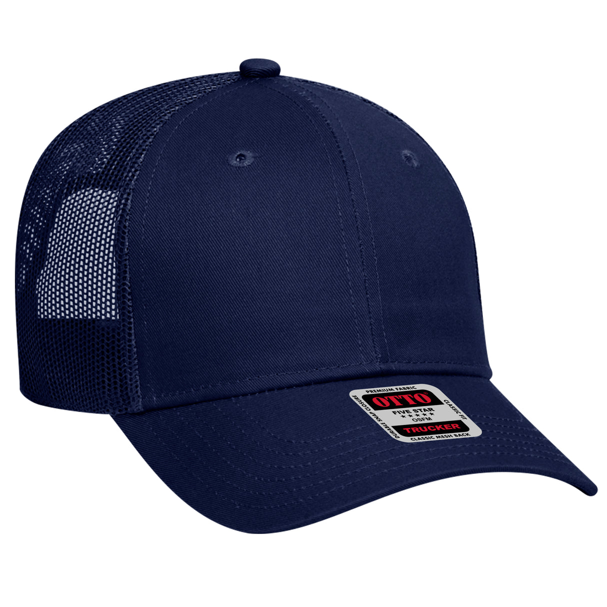 OTTO CAPĀ® 6 Panel Low Profile Mesh Back Trucker Hat OTTO 83-473
