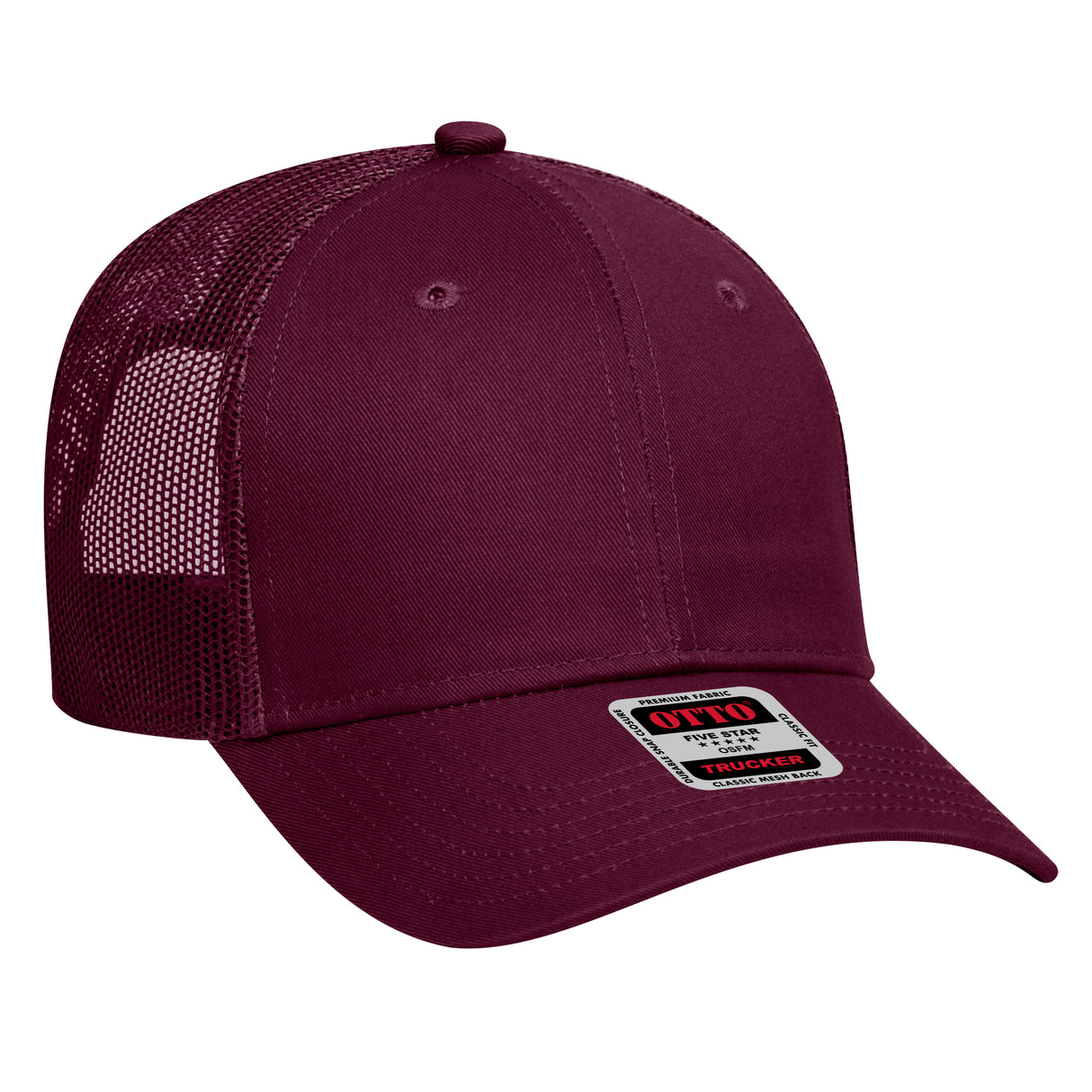 OTTO CAP 6 Panel Low Profile Mesh Back Trucker Hat OTTO 83-473