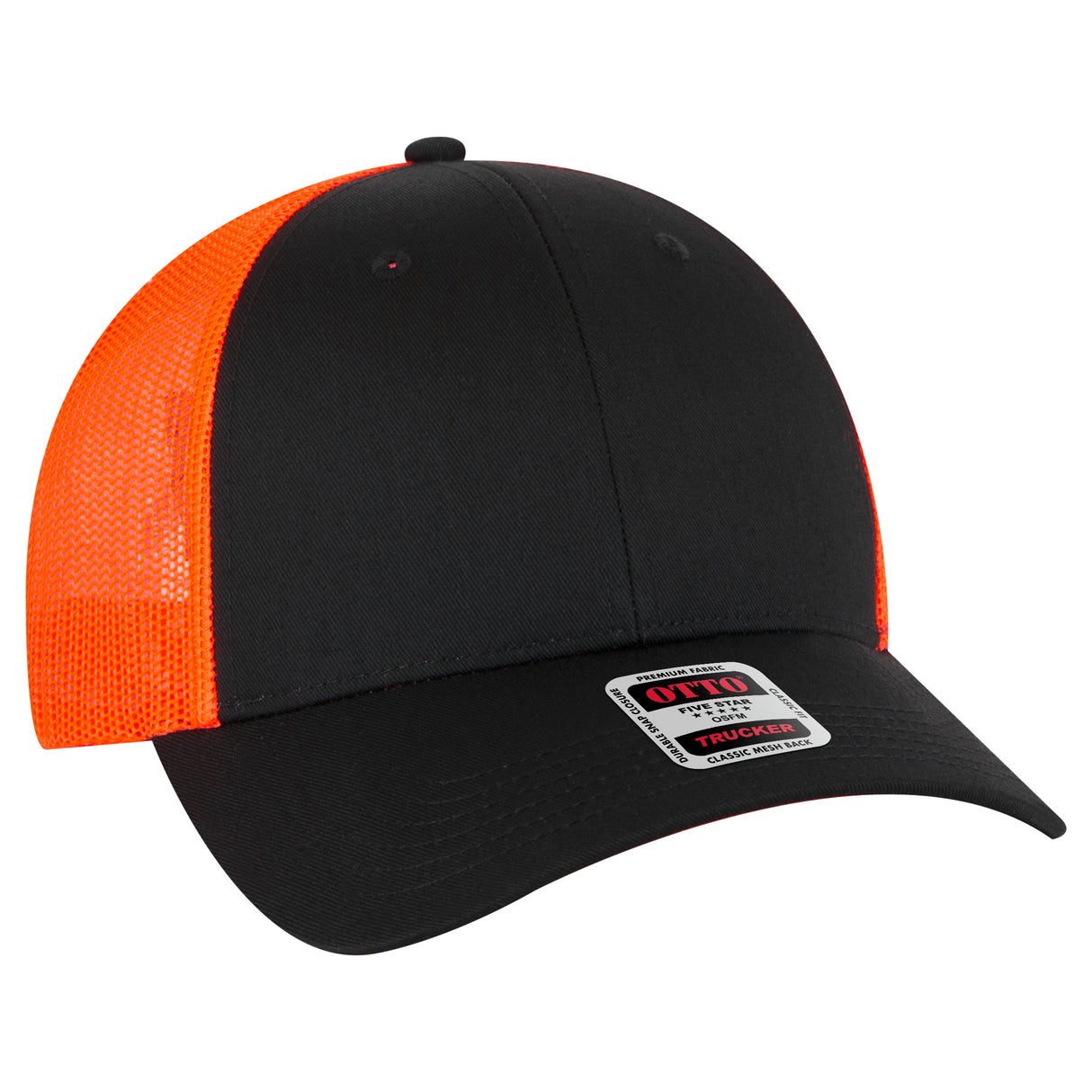OTTO CAP 6 Panel Low Profile Mesh Back Trucker Hat OTTO 83-473