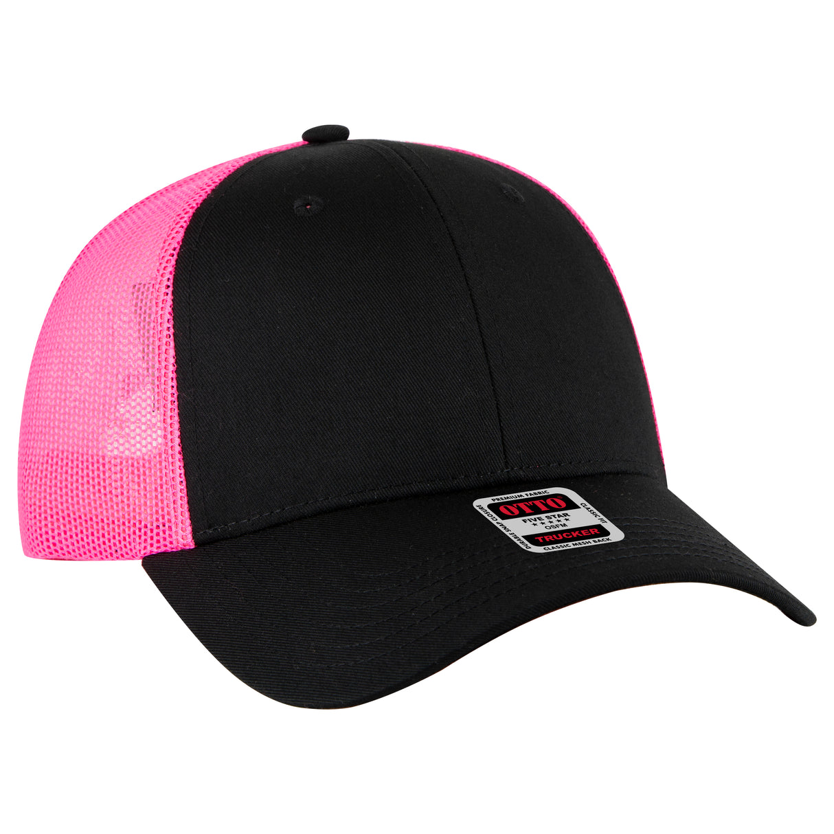 OTTO CAP 6 Panel Low Profile Mesh Back Trucker Hat OTTO 83-473