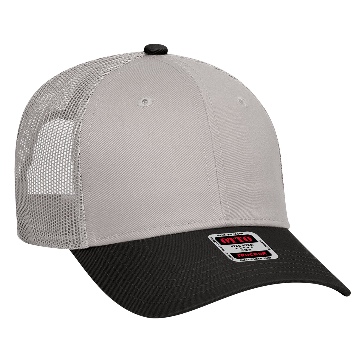 OTTO CAP 6 Panel Low Profile Mesh Back Trucker Hat OTTO 83-473