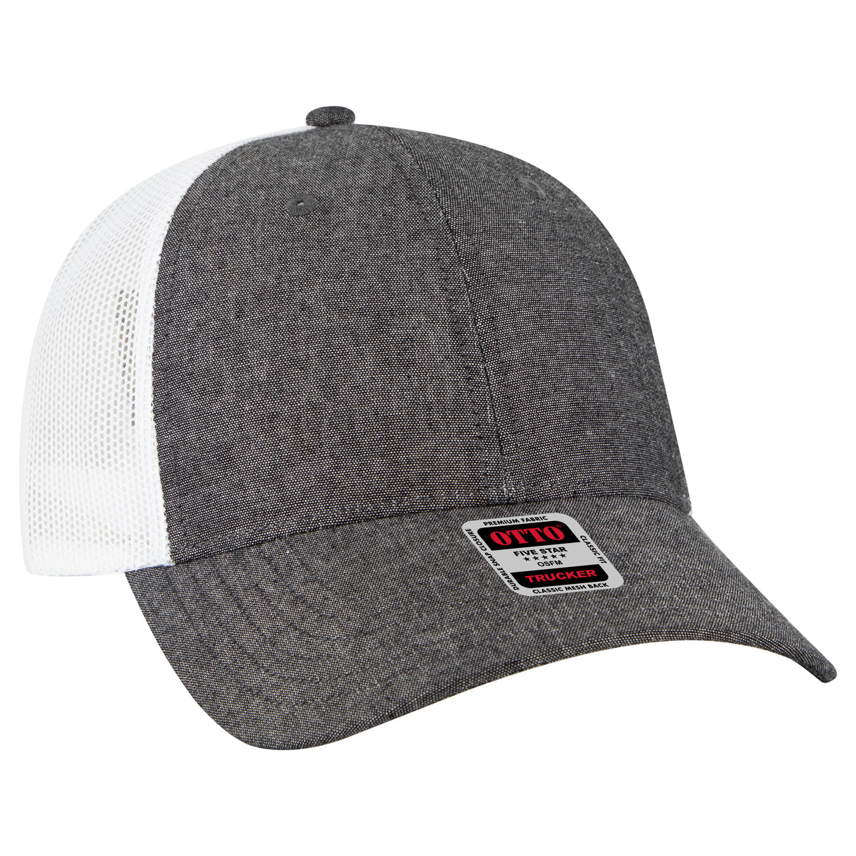 OTTO CAP 6 Panel Low Profile Mesh Back Trucker Hat OTTO 83-473