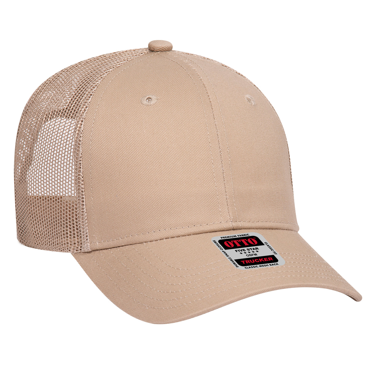 OTTO CAP 6 Panel Low Profile Mesh Back Trucker Hat OTTO 83-473