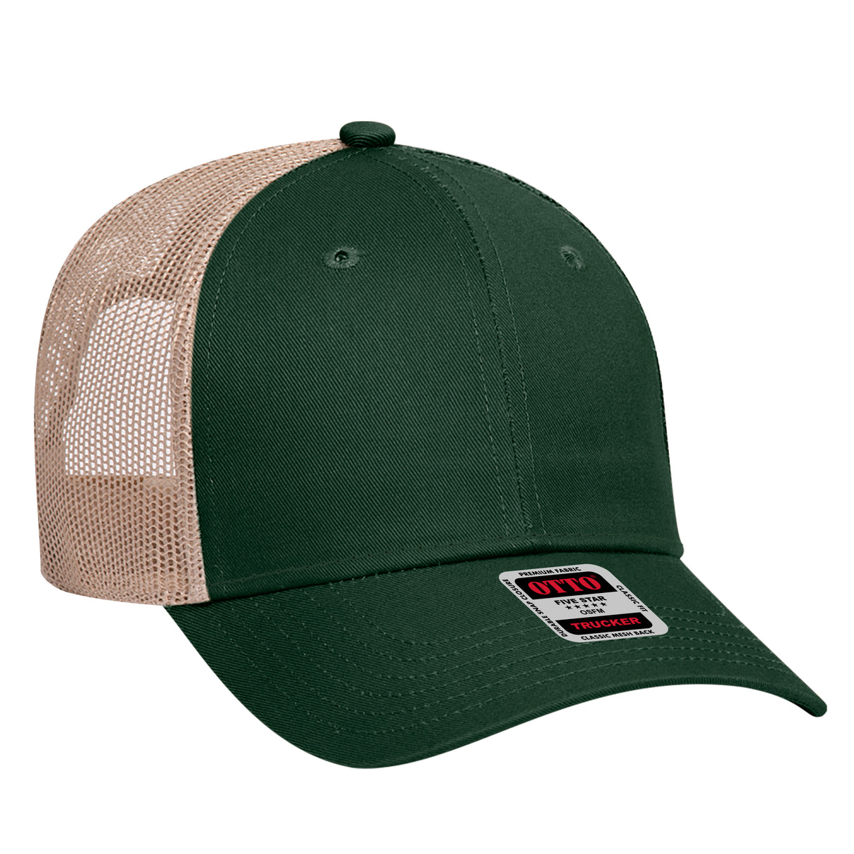 OTTO CAP 6 Panel Low Profile Mesh Back Trucker Hat OTTO 83-473