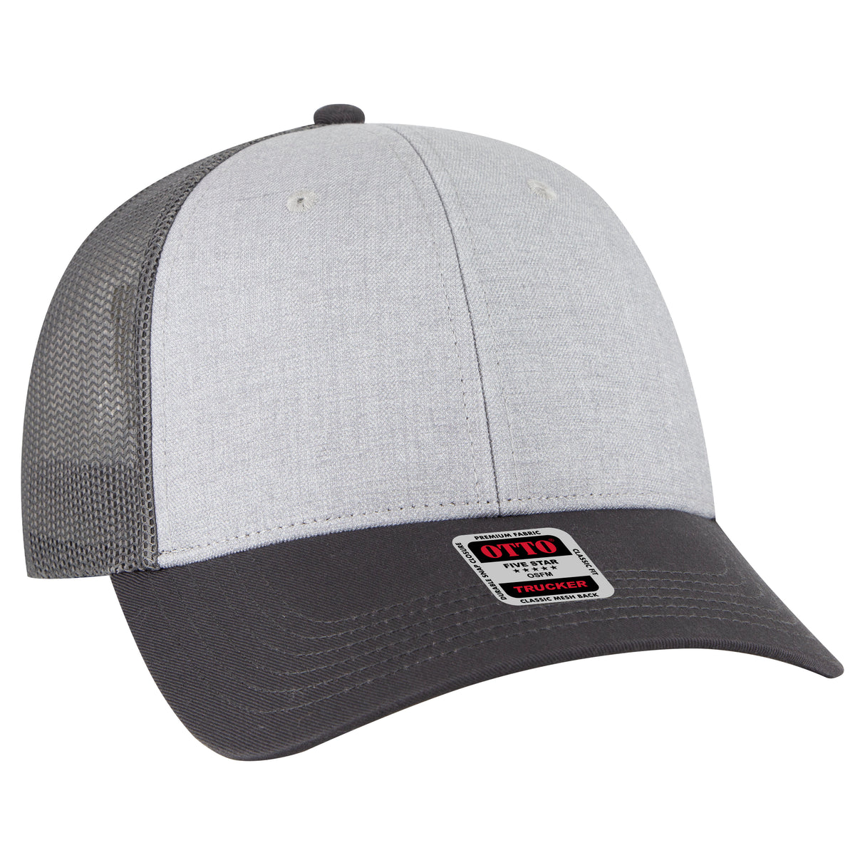 OTTO CAP 6 Panel Low Profile Mesh Back Trucker Hat OTTO 83-473