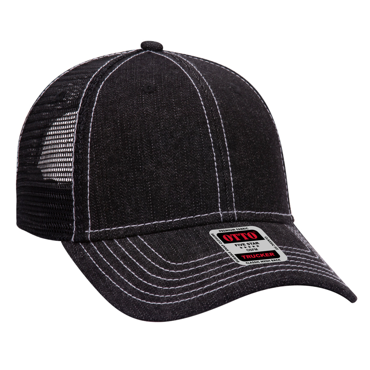 OTTO CAP® 6 Panel Low Profile Mesh Back Trucker Hat OTTO 83-509