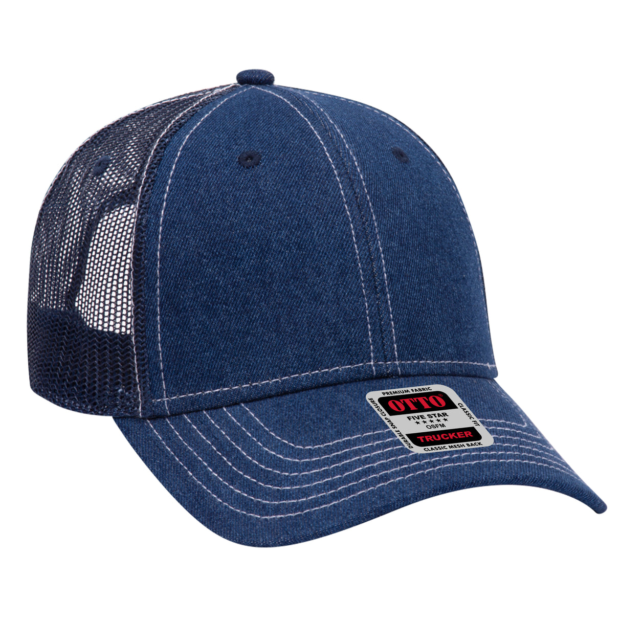 OTTO CAP® 6 Panel Low Profile Mesh Back Trucker Hat OTTO 83-509