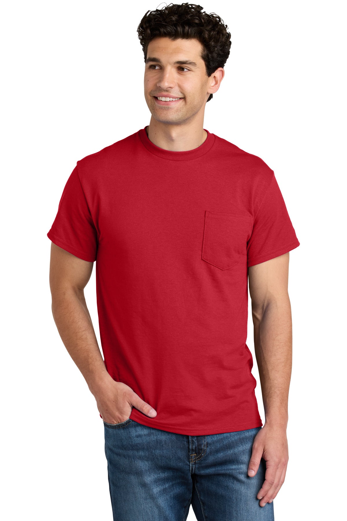 Gildan ® - DryBlend ® 50 Cotton/50 Poly Pocket T-Shirt. 8300 - Gildan 8300