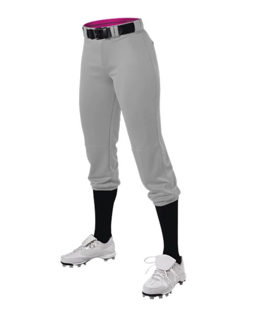 Alleson Athletic Women's Premium Fastpitch Softball Pants with Belt Loops - Alleson Athletic 615PSW