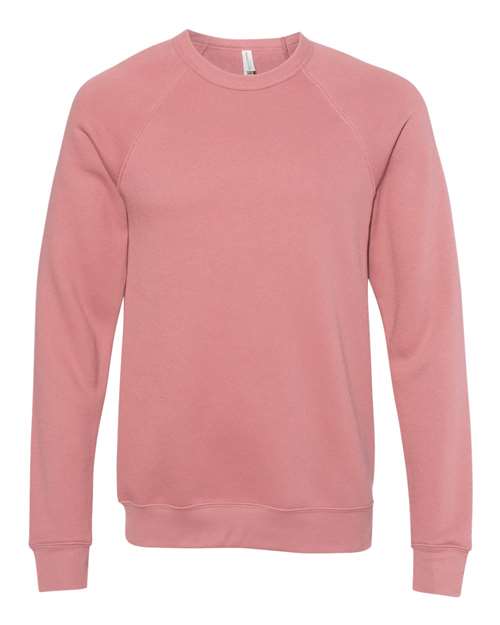 Bella + Canvas 3901 Unisex Sponge Fleece Raglan Crewneck Sweatshirt