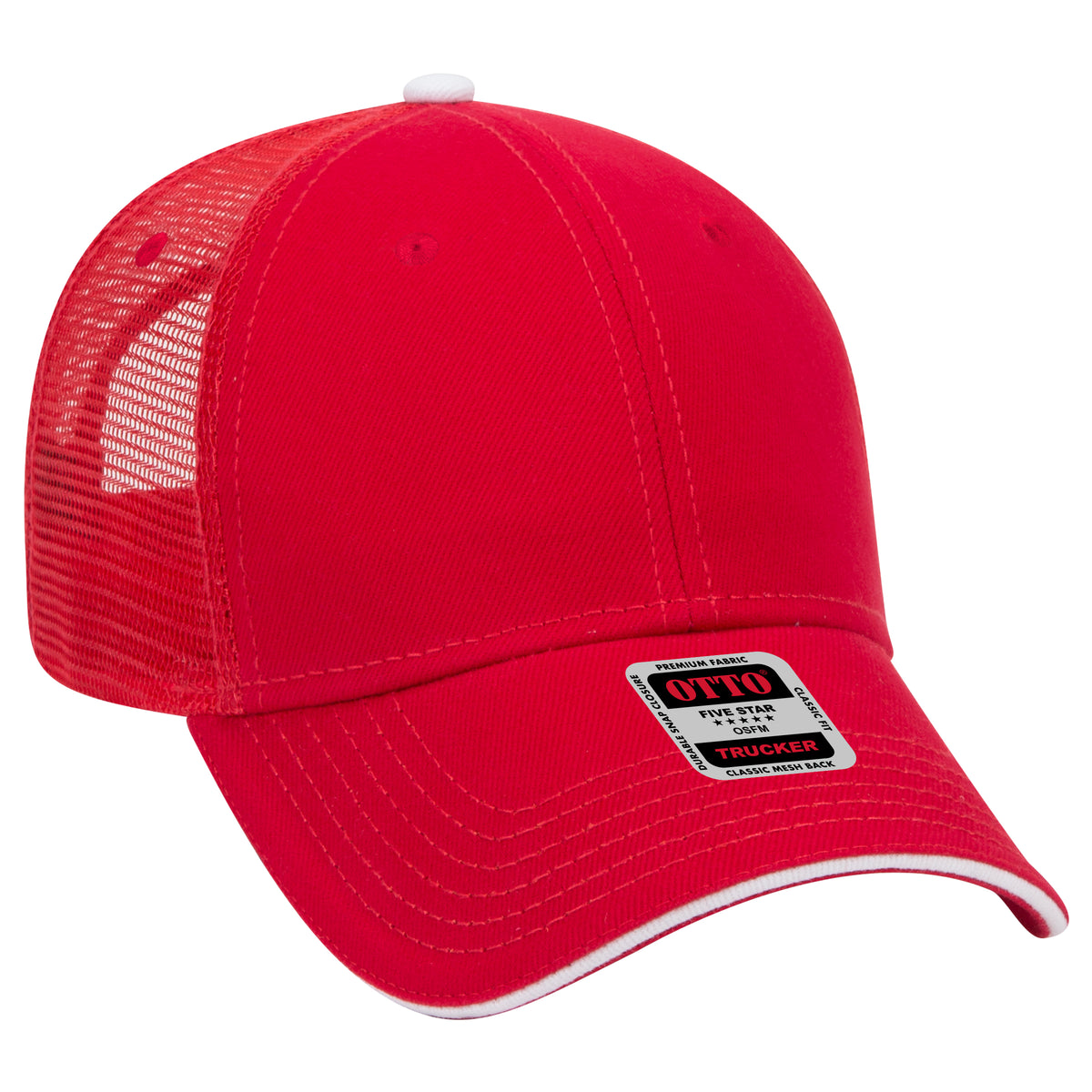 OTTO CAP® 6 Panel Low Profile Mesh Back Trucker Hat OTTO 84-482