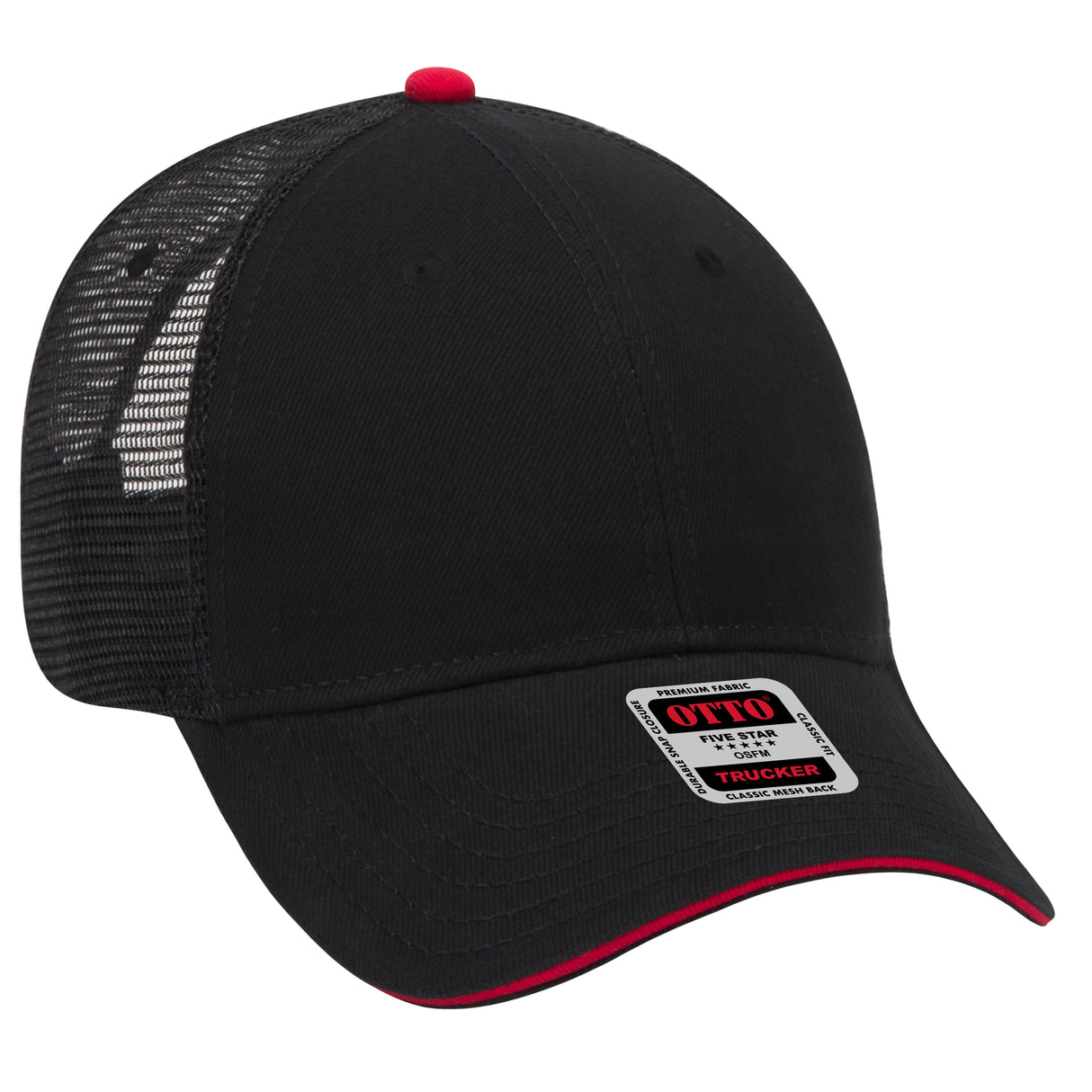 OTTO CAP® 6 Panel Low Profile Mesh Back Trucker Hat OTTO 84-482