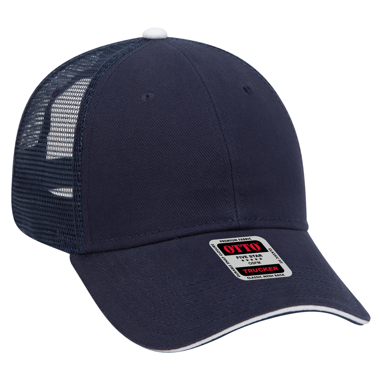 OTTO CAP® 6 Panel Low Profile Mesh Back Trucker Hat OTTO 84-482