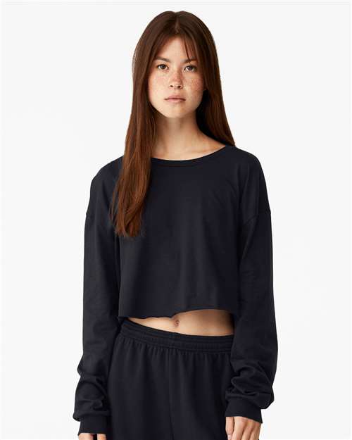 Bella + Canvas 6501 Women's FWD Fashion Crop Long Sleeve Tee