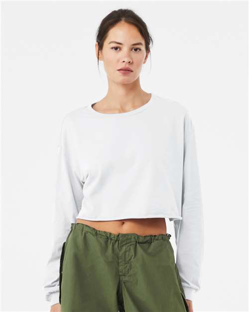 Bella + Canvas 6501 Women's FWD Fashion Crop Long Sleeve Tee