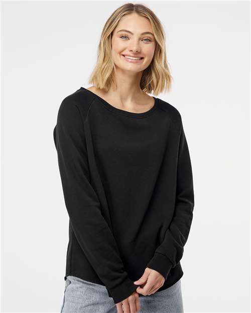 Independent Trading Co. Women's California Wave Wash Crewneck Sweatshirt - Independent Trading Co. PRM2000