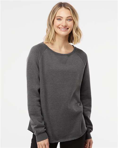 Independent Trading Co. Women's California Wave Wash Crewneck Sweatshirt - Independent Trading Co. PRM2000