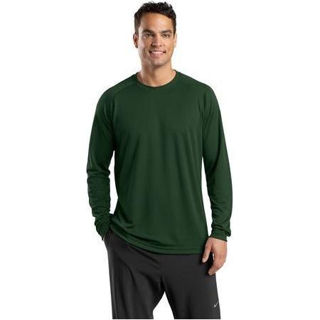 DRIEQUIP Men's Dry Zone Long Sleeve Raglan T-Shirt DRI-EQUIP Forest Green X-Small
