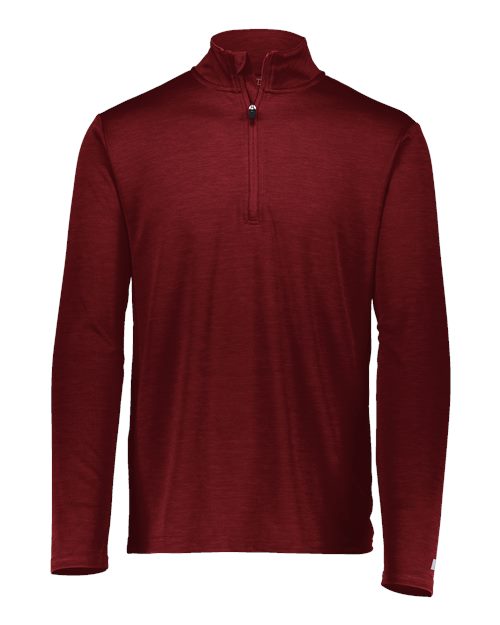 Russell Athletic Men's Striated Quarter-Zip Pullover - Russell Athletic QZ7EAM