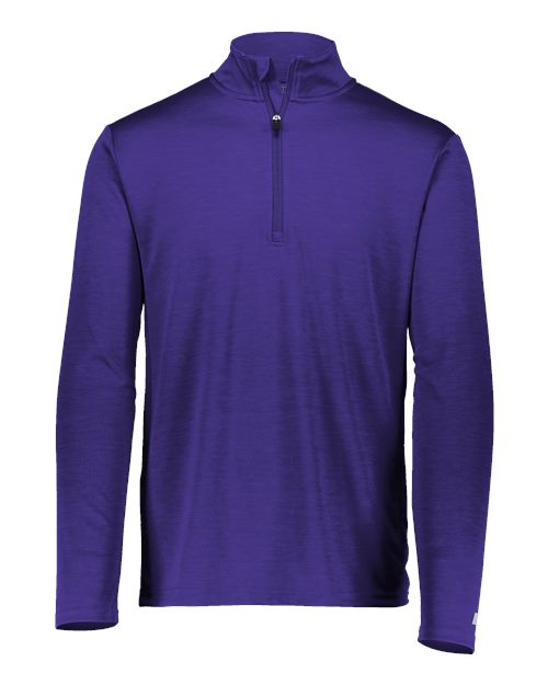 Russell Athletic Men's Striated Quarter-Zip Pullover - Russell Athletic QZ7EAM