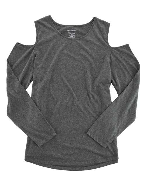 Boxercraft Women's Cold Shoulder Long Sleeve T-Shirt - Boxercraft T31