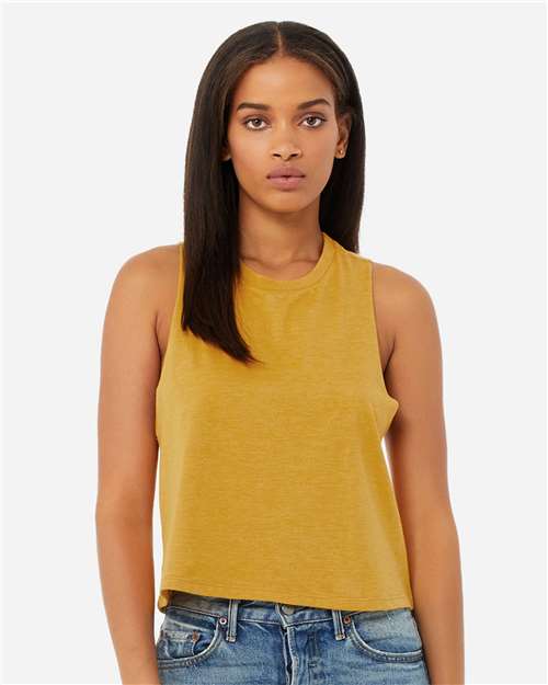 BELLA + CANVAS Women's Racerback Crop Tank - BELLA + CANVAS 6682