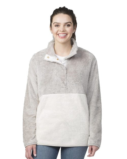 Boxercraft Unisex Fuzzy Half-Snap Fleece Pullover - Boxercraft FZ01