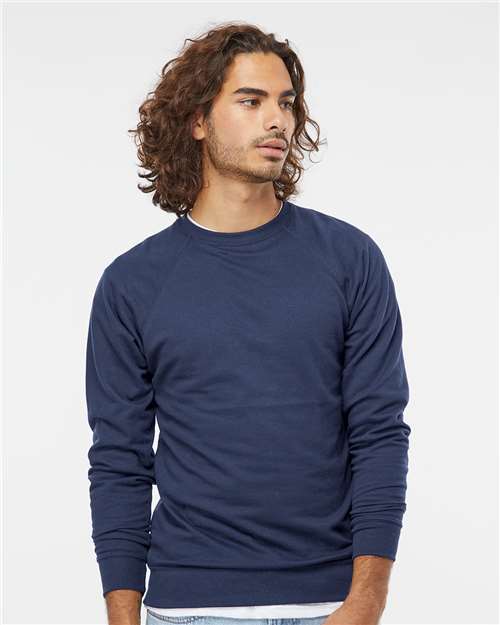 Independent Trading Co. Unisex Icon Lightweight Loopback Terry Crewneck Sweatshirt - Independent Trading Co. SS1000C