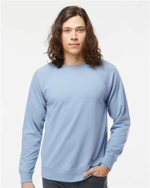 Independent Trading Co. Unisex Icon Lightweight Loopback Terry Crewneck Sweatshirt - Independent Trading Co. SS1000C