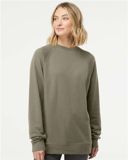 Independent Trading Co. Unisex Icon Lightweight Loopback Terry Crewneck Sweatshirt - Independent Trading Co. SS1000C