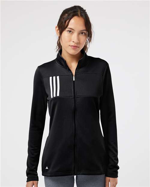 Adidas + A483 + Women's 3-Stripes Double Knit Full-Zip Jacket Classic Athletic Outerwear For Every Season