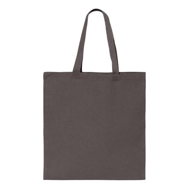 Q-Tees Promotional Tote - Q-Tees Q800 Q-Tees Charcoal One Size