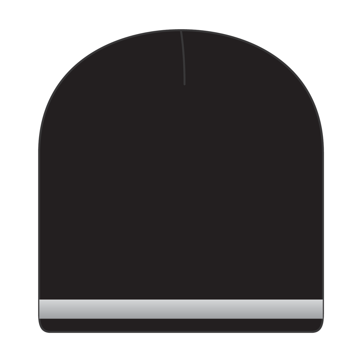 OTTO CAP 9" Classic Knit Beanie w/ Reflective Stripe OTTO 91-1237