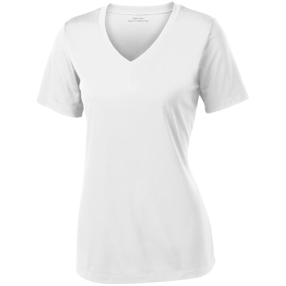Women's Athletic All Sport V-Neck Tee Shirt in 15 Colors - Sizes XS-4XL
