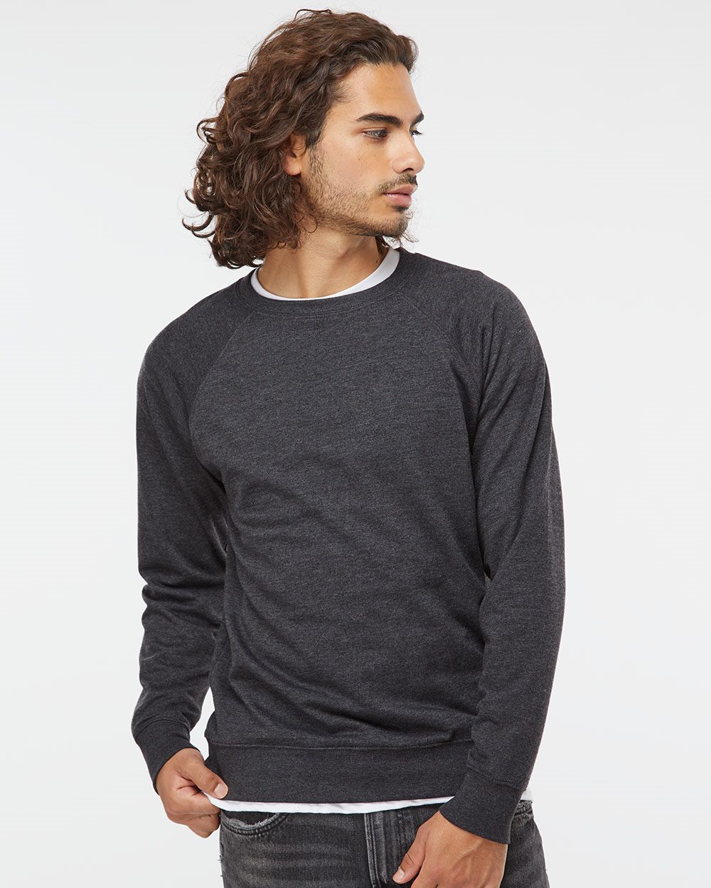Independent Trading Co. Unisex Icon Lightweight Loopback Terry Crewneck Sweatshirt - Independent Trading Co. SS1000C